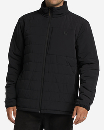 1 A/Div Journey Plus Mock Neck Zip-Up Jacket Black ABYJK00112 Billabong