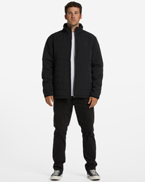 3 A/Div Journey Plus Mock Neck Zip-Up Jacket Black ABYJK00112 Billabong