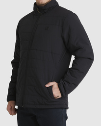 6 A/Div Journey Plus Mock Neck Zip-Up Jacket Black ABYJK00112 Billabong