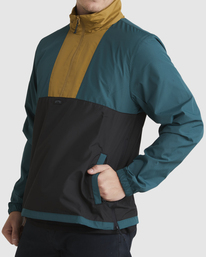 3 A/Div Windswell Anorak Windbreaker Jacket Green ABYJK00117 Billabong