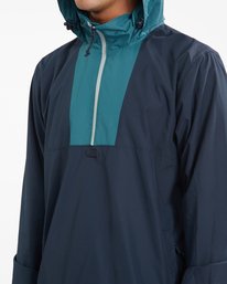 5 A/Div Windswell Anorak Windbreaker Jacket Blue ABYJK00117 Billabong