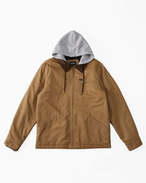 9 Barlow Hooded Jacket Brown ABYJK00122 Billabong