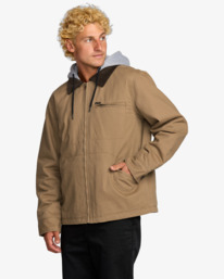 7 Barlow - Jack met Capuchon voor Heren Brown ABYJK00122 Billabong