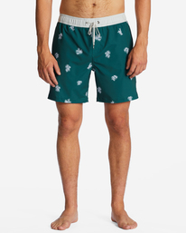 2 Sundays Layback 17" Boardshorts Green ABYJV00103 Billabong