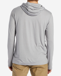 2 A/Div Equator Hooded Long Sleeve T-Shirt Grey ABYKT00172 Billabong