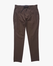 3 A/Div Surftrek Plus Organic Elastic Waist Pants Brown ABYNP00147 Billabong