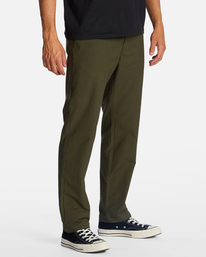 1 A/Div Surftrek Plus Organic Elastic Waist Pants Green ABYNP00147 Billabong