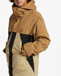 7 A/Div Expedition 15K Insulated Snow Jacket Brown ABYTJ00103 Billabong