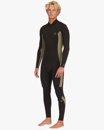 0 3/2 Absolute Back Zip Full Wetsuit Green ABYW100189 Billabong