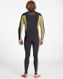 billabong, 5/4mm Absolute - Combinaison de surf zip poitrine pour Homme, CACTUS (cac) 5/4mm Absolute - Chest Zip Wetsuit for Men ABYW100194