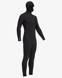 13 5/4 Furnace Chest Zip Hooded Full Wetsuit Black ABYW200102 Billabong