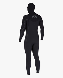 4 4/3 Furnace Comp Hooded Chest Zip Full Wetsuit Black ABYW200112 Billabong