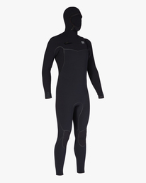 4 6/5 Furnace Chest Zip Hooded Full Wetsuit Black ABYW200115 Billabong