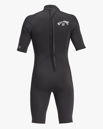 4 2/2 Absolute Back Zip Short Sleeve Spring Suit Black ABYW500112 Billabong