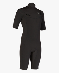9 2/2mm Absolute Short Sleeve Chest Zip Springsuit Black ABYW500115 Billabong