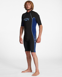 1 2/2mm Absolute Short Sleeve Back Zip Springsuit Blue ABYW500117 Billabong