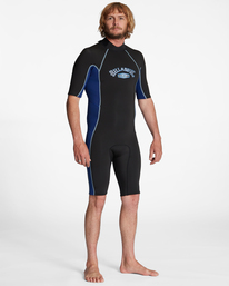 2 2/2mm Absolute - Kurzärmliger Back-Zip-Springsuit für Männer Blau ABYW500117 Billabong