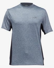 3 Arch Mesh Loose Fit UPF 50+ Short Sleeve Surf Tee Grey ABYWR00100 Billabong