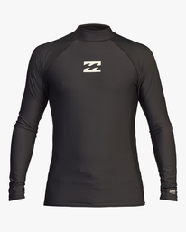 0 All Day Wave Performance Fit Long Sleeve Rashguard Black ABYWR00117 Billabong