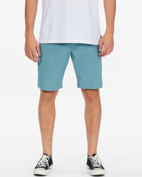 2 Crossfire Slub Submersible Shorts 21" Blue ABYWS00111 Billabong