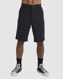 2 Crossfire Slub Submersible Shorts 21" Black ABYWS00111 Billabong