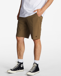3 Crossfire Slub Submersible Shorts 21" Brown ABYWS00111 Billabong