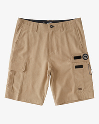 1 Combat BBO Submersible Walkshorts 21" Brown ABYWS00125 Billabong