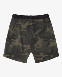 1 Crossfire Elastic Waist Submersible Shorts 18" Green ABYWS00140 Billabong