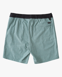 1 Crossfire Elastic Waist Submersible Shorts 18" Blue ABYWS00140 Billabong