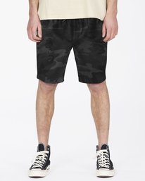 6 Crossfire Elastic Shorts Black ABYWS00140 Billabong