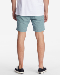 4 Crossfire Elastic Waist Submersible Shorts 18" Blue ABYWS00140 Billabong