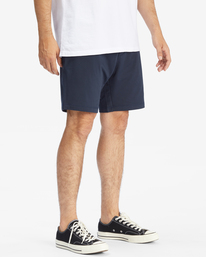 4 A/Div Surftrek Sweatshorts 18" Blue ABYWS00142 Billabong