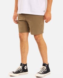 3 A/Div Surftrek Plus Shorts 19" Brown ABYWS00150 Billabong