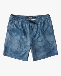 0 A/Div Surftrek Elastic Waist Shorts 17" Blue ABYWS00155 Billabong