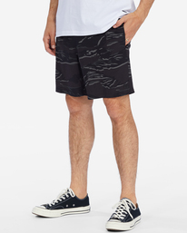 4 A/Div Surftrek Elastic Waist Shorts 17" White ABYWS00155 Billabong