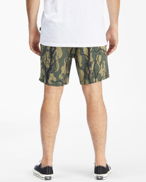 5 A/Div Surftrek Elastic Waist Shorts 17" Green ABYWS00155 Billabong