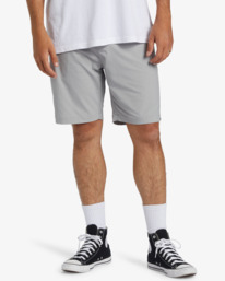 2 A/Div Surftrek Journey Shorts 20" Grey ABYWS00166 Billabong