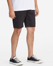 4 A/Div Surftrek Journey Shorts 20" Black ABYWS00166 Billabong