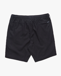 1 A/Div Surftrek Hemp Elastic Shorts 18" Black ABYWS00186 Billabong