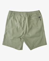 1 A/Div Surftrek Hemp Elastic Shorts 18" Green ABYWS00186 Billabong