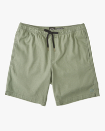 0 A/Div Surftrek Hemp Elastic Shorts 18" Green ABYWS00186 Billabong