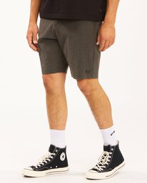 3 Crossfire Mid Submersible Shorts 19" Black ABYWS00189 Billabong