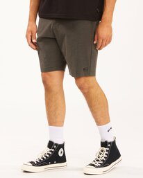 1 Crossfire Mid - Short voor in en uit het water voor Heren Black ABYWS00189 Billabong