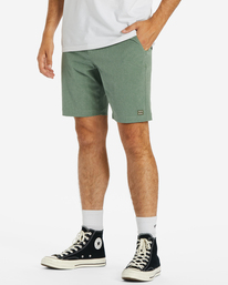 3 Crossfire Mid Submersible Shorts 19" Green ABYWS00189 Billabong