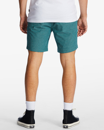 4 Crossfire Elastic Submersible Shorts 18" Blue ABYWS00190 Billabong