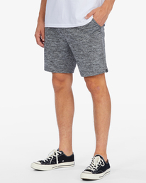 3 A/Div Surftrek Fleece Sweatshorts Grey ABYWS00191 Billabong