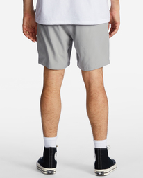 4 A/Div Surftrek Elastic Shorts 17" Grey ABYWS00196 Billabong