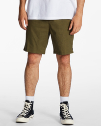 0 Surftrek Hemp - Technische Elastische Short voor Heren  ABYWS00201 Billabong