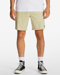 0 Surftrek Hemp - Technical Elasticated Shorts for Men Beige ABYWS00201 Billabong