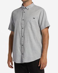1 All Day Short Sleeve Shirt Grey ABYWT00110 Billabong